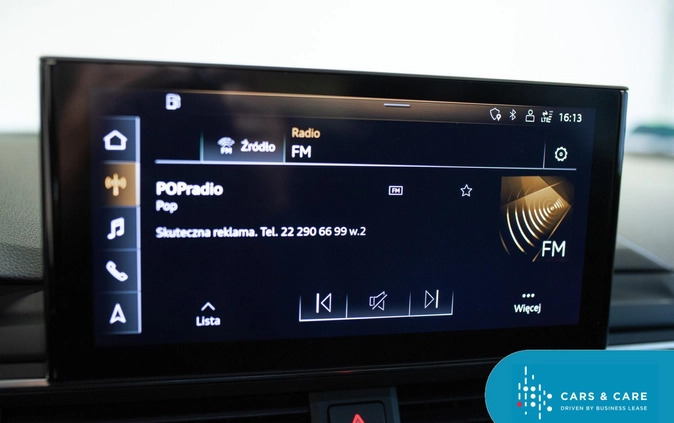 Audi A4 cena 117900 przebieg: 77130, rok produkcji 2019 z Parczew małe 254